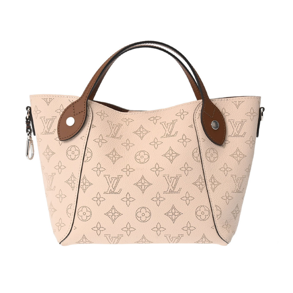 Louis Vuitton Monogram Mahina Creme Cream Leather Handbag